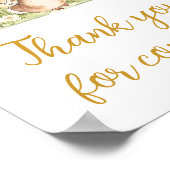 Peter Rabbit Baby Shower Vielen Dank für Ihr Komme Poster (Ecke)