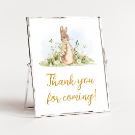Peter Rabbit Baby Shower Vielen Dank für Ihr Komme Poster