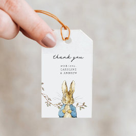 Peter Rabbit Baby Shower Vielen Dank für Ihre Gesc Geschenkanhänger