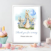 Peter Rabbit Baby Shower Vielen Dank für Ihre Lieb Poster