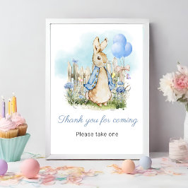Peter Rabbit Baby Shower Vielen Dank für Ihre Lieb Poster