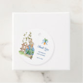 Peter Rabbit Baby Shower Vielen Dank Geschenkanhänger (Beispiel)