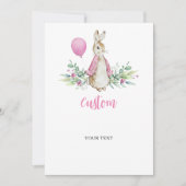 Peter Rabbit Baby Showkarte Dankeskarte (Vorderseite)