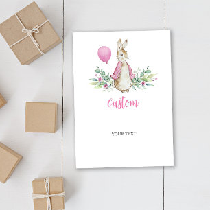 Peter Rabbit Baby Showkarte Dankeskarte