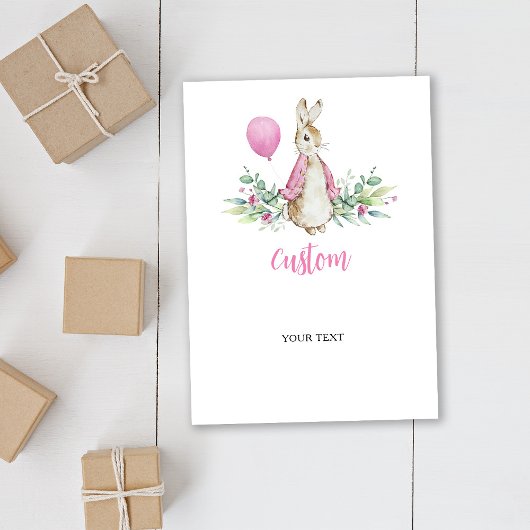 Peter Rabbit Baby Showkarte Dankeskarte