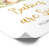 Peter Rabbit Babydusche Babys sind süß Poster (Ecke)