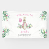 Peter Rabbit Babydusche Begrüßungsgrundierung Banner (Horizontal)