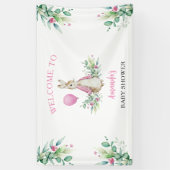 Peter Rabbit Babydusche Begrüßungsgrundierung Banner (Vertikal)