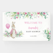 Peter Rabbit Babydusche Begrüßungsgrundierung Banner (Horizontal)