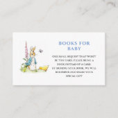 Peter rabbit Babydusche Buchanfrage Begleitkarte (Vorderseite)