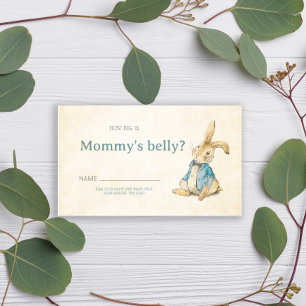 Peter Rabbit Babydusche Wie groß ist Mama's Bauch Begleitkarte