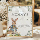 Peter Rabbit Babydusche Wie groß ist Mama's Bauch Poster