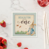 Peter Rabbit | Baby's First Birthday Serviette (Beispiel)
