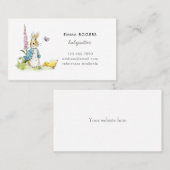 Peter Rabbit Babysitter Nanny Visitenkarte (Vorne/Hinten)