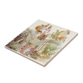 Peter Rabbit Beatrix Potter Collage Vintag Fliese (Seite)