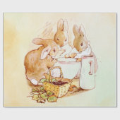Peter Rabbit Beatrix Potter Geschenkpapier (Flach)