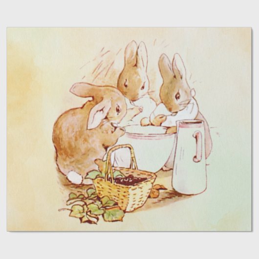 Peter Rabbit Beatrix Potter Geschenkpapier (Flach)