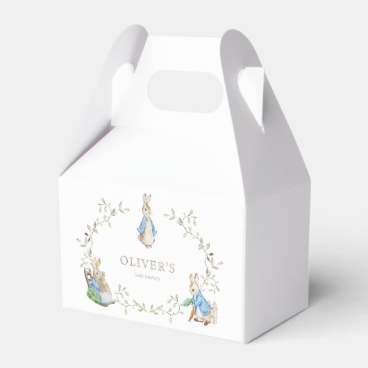 Peter Rabbit Beatrix Potter Greenery Watercolor Geschenkschachtel (Rückseite)