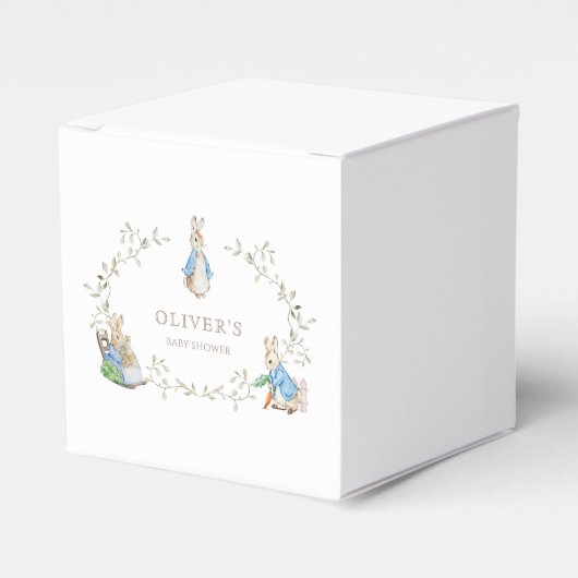 Peter Rabbit Beatrix Potter Greenery Watercolor Geschenkschachtel (Vorderseite)