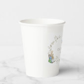 Peter Rabbit Beatrix Potter Greenery Watercolor  Pappbecher (Rechts)