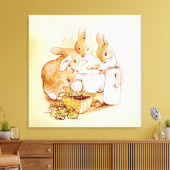 Peter Rabbit Beatrix Potter Leinwanddruck (Insitu (Wohnzimmer))