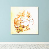 Peter Rabbit Beatrix Potter Leinwanddruck (Insitu (Holzboden))