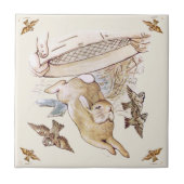 Peter Rabbit Beatrix Potter McGregor Ceramic Tile Fliese (Vorderseite)