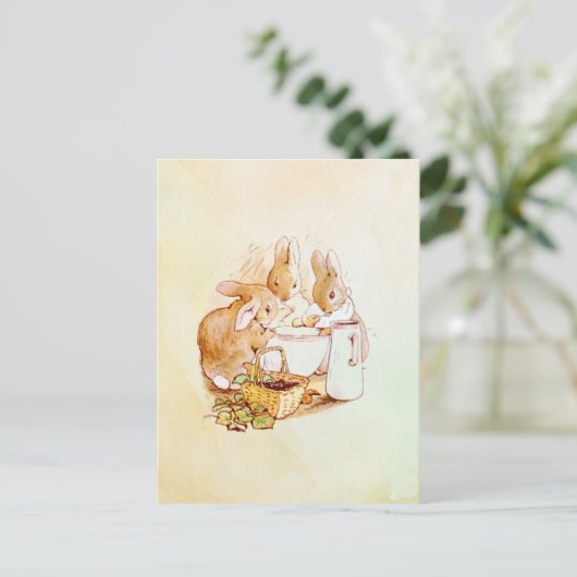 Peter Rabbit Beatrix Potter Postkarte (Stehend Vorderseite)