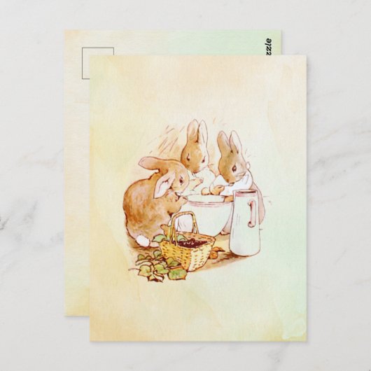 Peter Rabbit Beatrix Potter Postkarte (Vorne/Hinten)