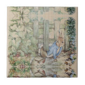 Peter Rabbit Beatrix Potter Sneaking Fliese (Vorderseite)
