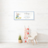Peter Rabbit Begrüßungsschild Boy Baby Shower Banner (Insitu)
