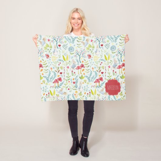 Peter Rabbit | Bezaubertes Wasserfarbmuster Fleecedecke (Beispiel)