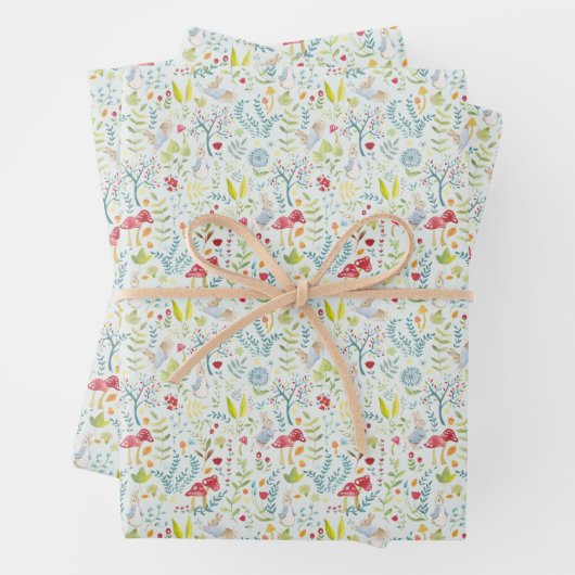 Peter Rabbit | Bezaubertes Wasserfarbmuster Geschenkpapier Set (Beispiel)