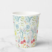 Peter Rabbit | Bezaubertes Wasserfarbmuster Pappbecher (Rechts)