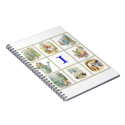 PETER RABBIT Bilder personalisiert mit dem Buchsta Notizblock (Rechte Seite)