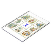 PETER RABBIT Bilder personalisiert mit dem Buchsta Notizblock (Linke Seite)