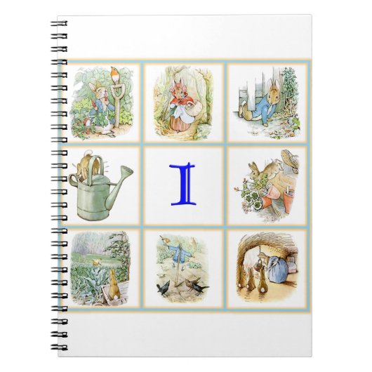 PETER RABBIT Bilder personalisiert mit dem Buchsta Notizblock (Vorderseite)