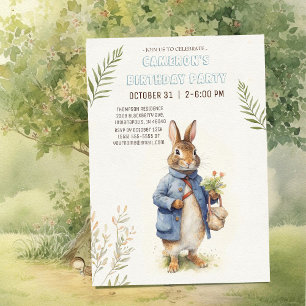 Peter Rabbit Birthday Einladung