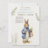 Peter Rabbit Birthday Einladung (Vorderseite)