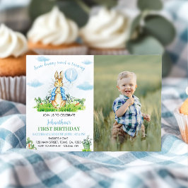 Peter Rabbit Birthday Foto Einladung