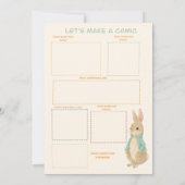 Peter Rabbit Birthday & Game Einladung (Rückseite)