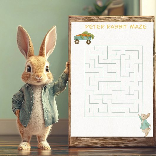 Peter Rabbit Birthday & Game Einladung