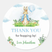 Peter Rabbit Birthday Sticker Labels (Vorderseite)