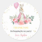 Peter Rabbit Birthday Sticker Labels (Vorderseite)