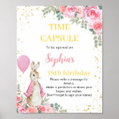 Peter Rabbit Birthday Time Kapsel Wildblume Poster (Vorne)