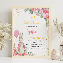 Peter Rabbit Birthday Time Kapsel Wildblume Poster