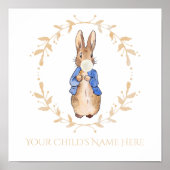 Peter Rabbit bläst White Gum Personalisierung Poster (Vorne)