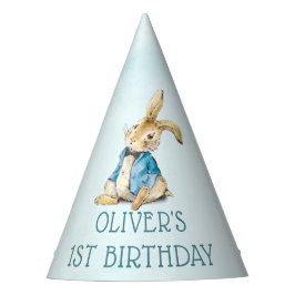 Peter Rabbit Blue Boy Birthday Paper Partyhütchen