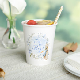 Peter Rabbit Blue Es ist ein Boy Paper Cups Pappbecher