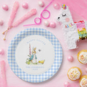 Peter Rabbit Blue Gingham Grenzer Ostern Pappteller (Party)